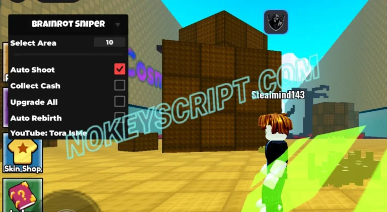 Brainrot Sniper Script Tora IsMe [No Key] – Auto Shoot, Select Area