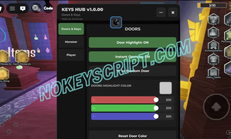 Keys Script Avataruss Hub [NO KEY] – Instant Door Opening