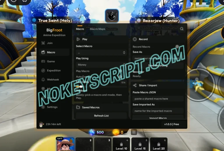 Anime Expeditions Script BF Hub – Auto Expedition, Play Macro