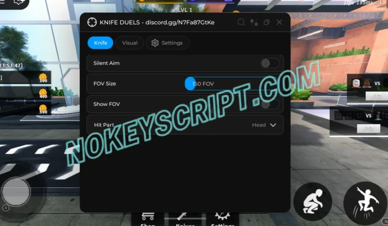 Knife Duels Script Imshrak Hub [No Key] – Silent Aim, FOV