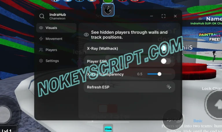 Chameleon Script Indra Hub – X-Ray (Wallhack), ESP