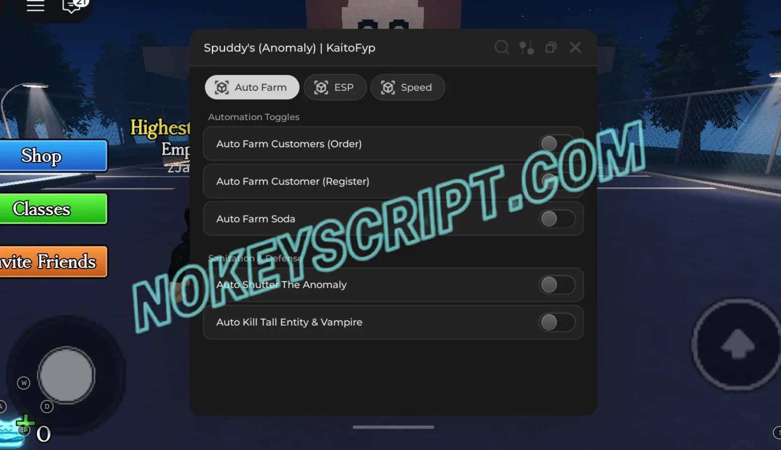 Spuddy’s Anomaly Script Kaito Hub [No Key] – Auto Farm, ESP