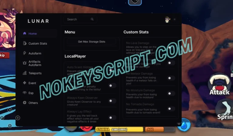 Creatures of Sonaria Survive Kaiju Animals Script Lunar Hub – No Key