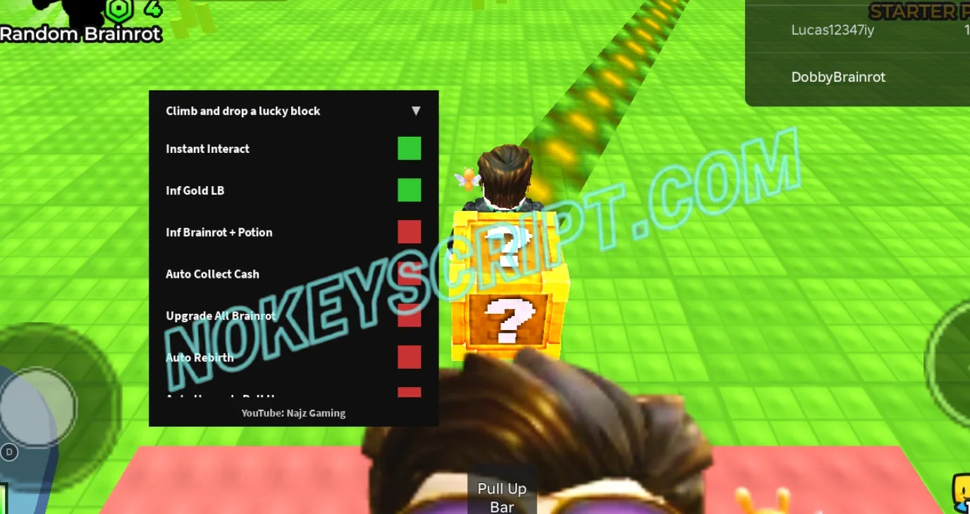 Climb and Drop a Lucky Block Script Najz Gaming – Intant Interact