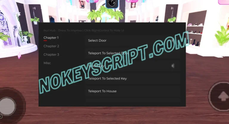 Dress To Impress Script Nut Hub [NO KEY] – Teleportation