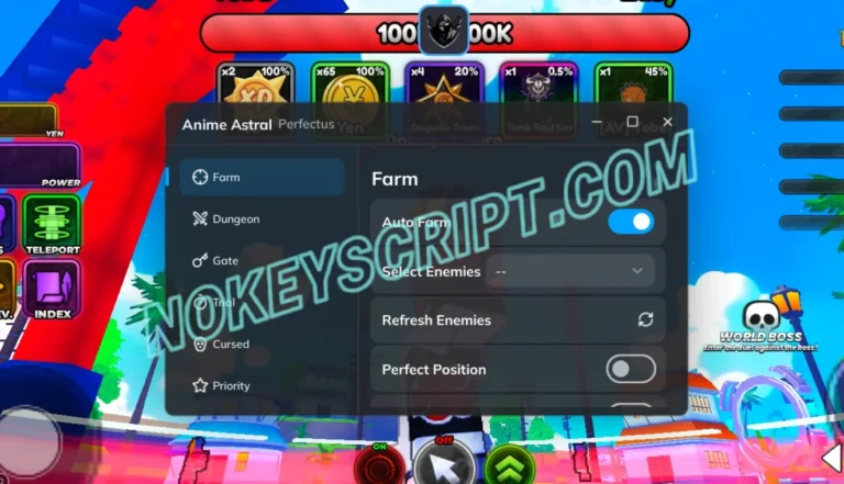 Anime Astral Simulator Script Perfectus Hub [No Key] – Auto Dungeon