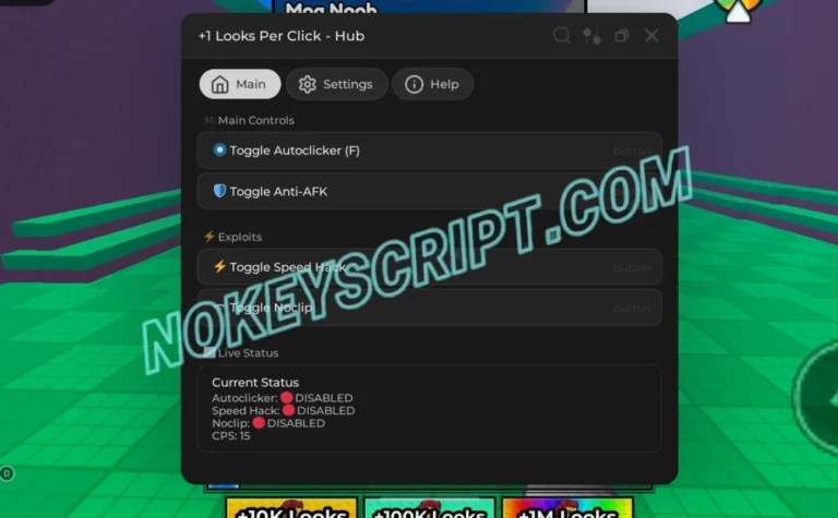 +1 Looks Per Click Script Pooh Hub [No Key] – Auto Clicker