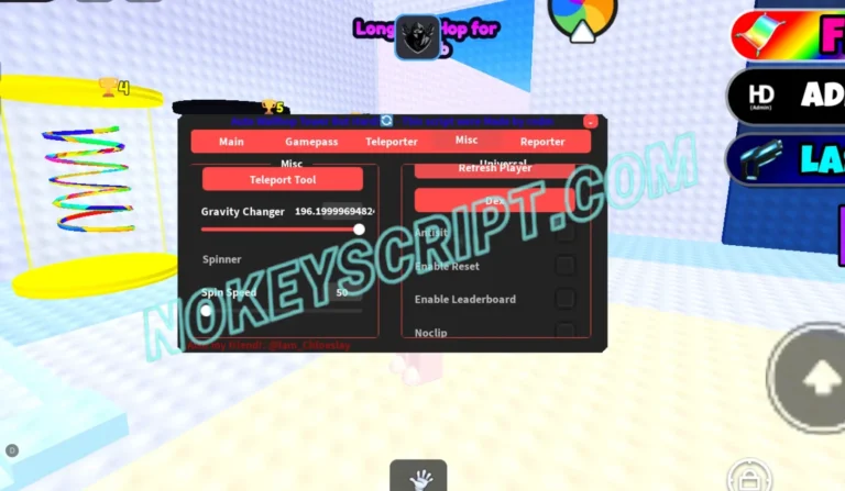 Auto Wallhop Tower But Hard Script RNDM Hub – No Key