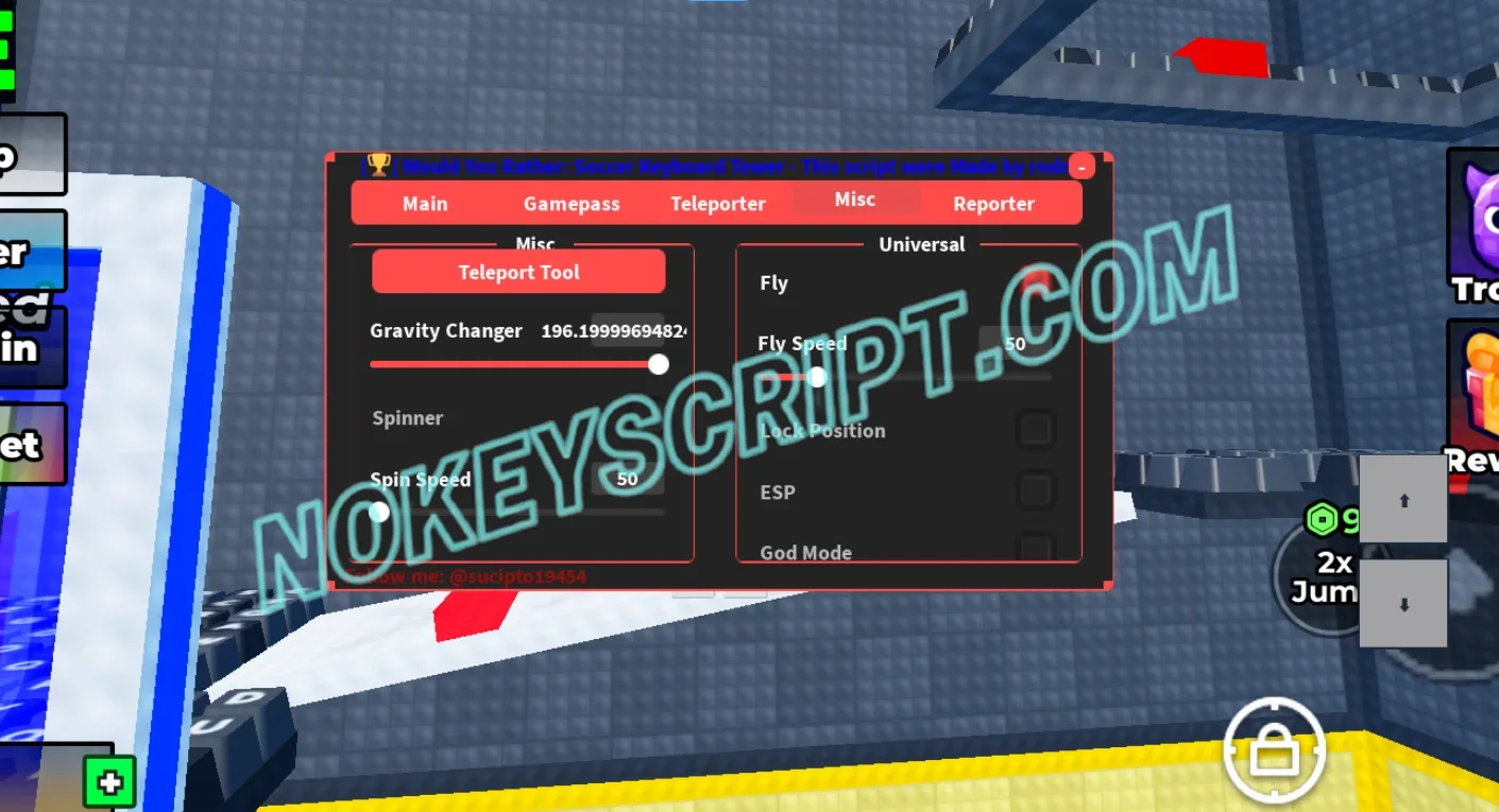 Would You Rather: Soccer Keyboard Tower Script RNDM Hub – No Key