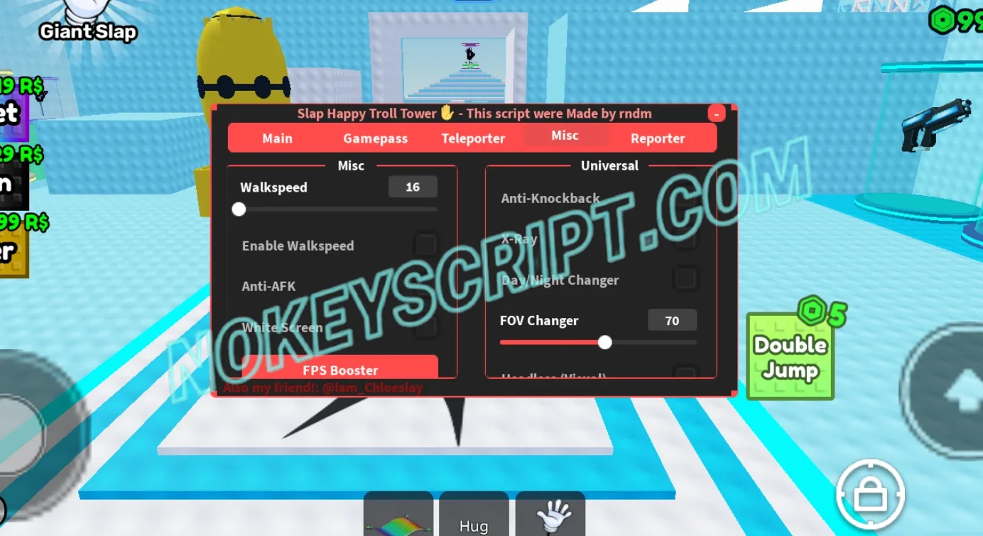 Slap Happy Troll Tower Script RNDM [No Key] – God Mode, Fly