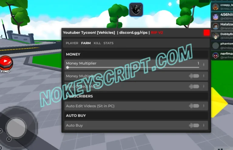 Youtuber Tycoon Script Rip Hub [No Key] – Money Multiplier