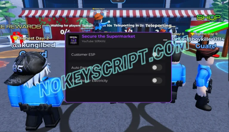 Secure the Supermarket Script S0ftKillz – Auto Pass & Kill