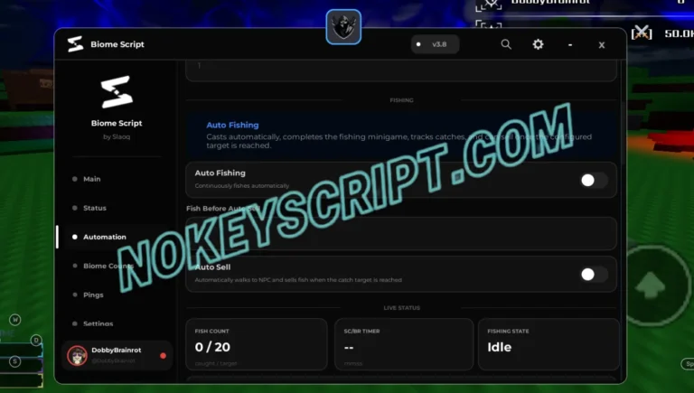 Sol’s RNG Script Sloaq Hub [No Key] – Auto Fishing, Auto Sell
