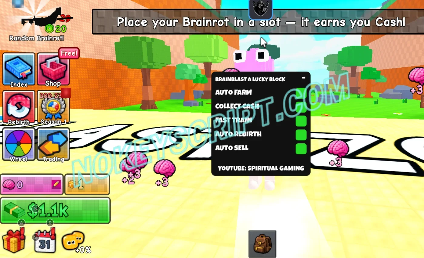 Brainblast a Lucky Block Script Spiritual Gaming – Auto Farm