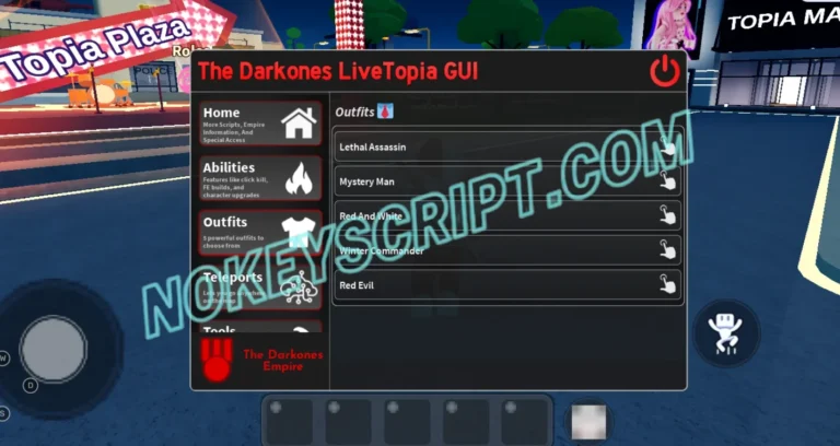 Livetopia 🏡 RP Script The Darkones Hub [No Key] – Auto Kill