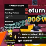 +1 Pickaxe Swing Escape Script Tora IsMe [No Key] – Wins Farm