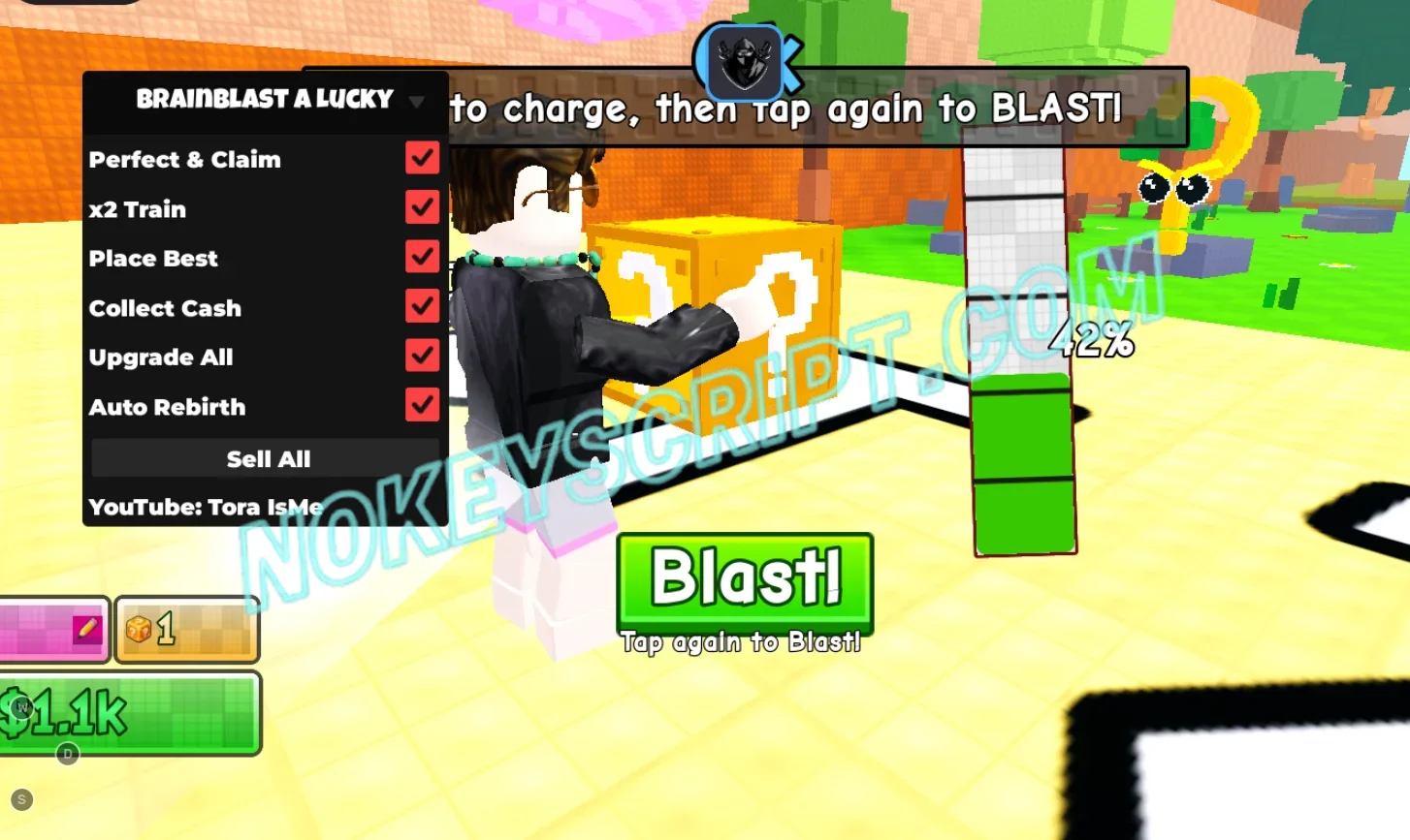 Brainblast a Lucky Block Script Tora IsMe [No Key] – Perfect & Claim