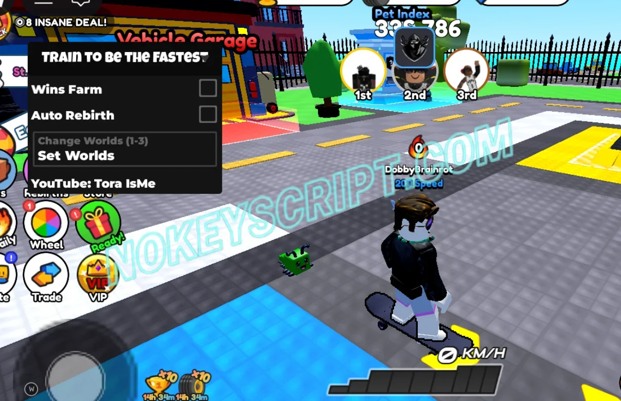 Train To Be The Fastest Script Tora IsMe [No Key] – Wins Farm
