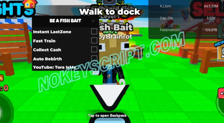 BE A FISH BAIT Script Tora IsMe [No Key] – Fast Train, Collect Cash