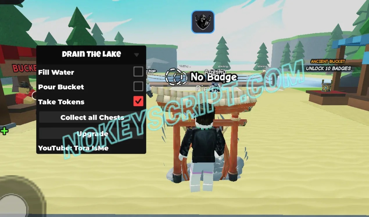 Drain the Lake Script Tora IsMe [No Key] – Fill Water, Pour Bucket