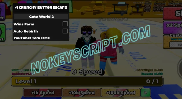 +1 Crunchy Butter Escape Script Tora IsMe [NO Key] – Wins Farm