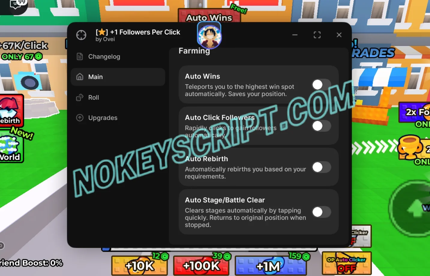 +1 Followers Per Click Script Velox Hub – Auto Click Followers