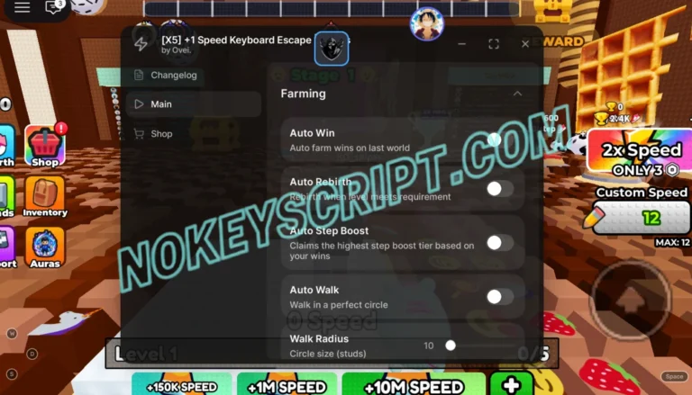 +1 Speed Keyboard Escape Emojis Script Velox Hub – Auto Win