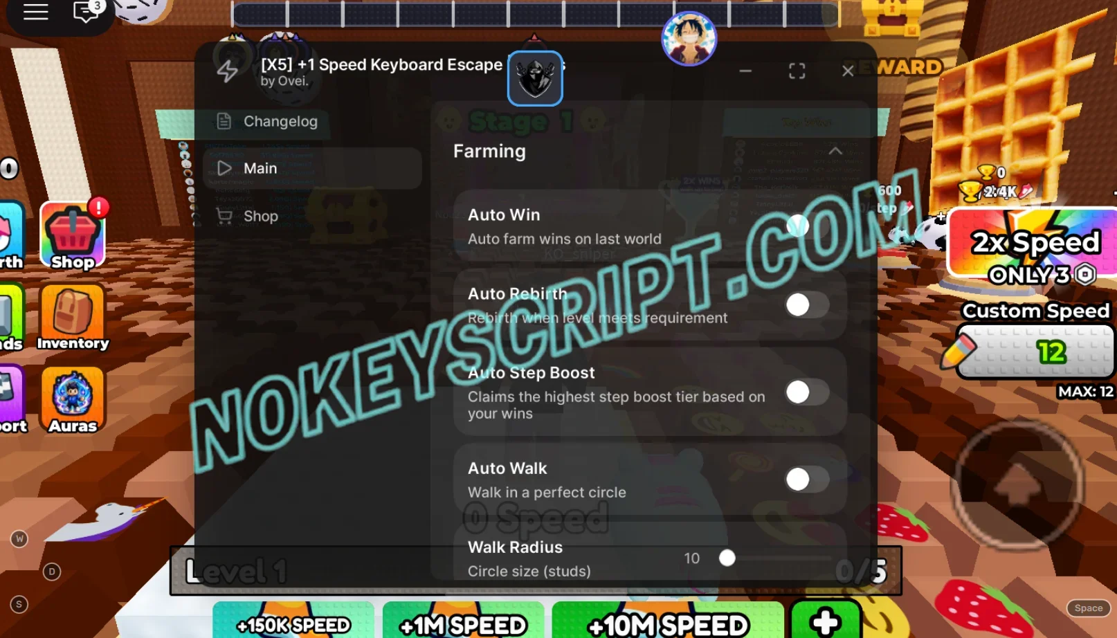+1 Speed Keyboard Escape Emojis Script Velox Hub – Auto Win