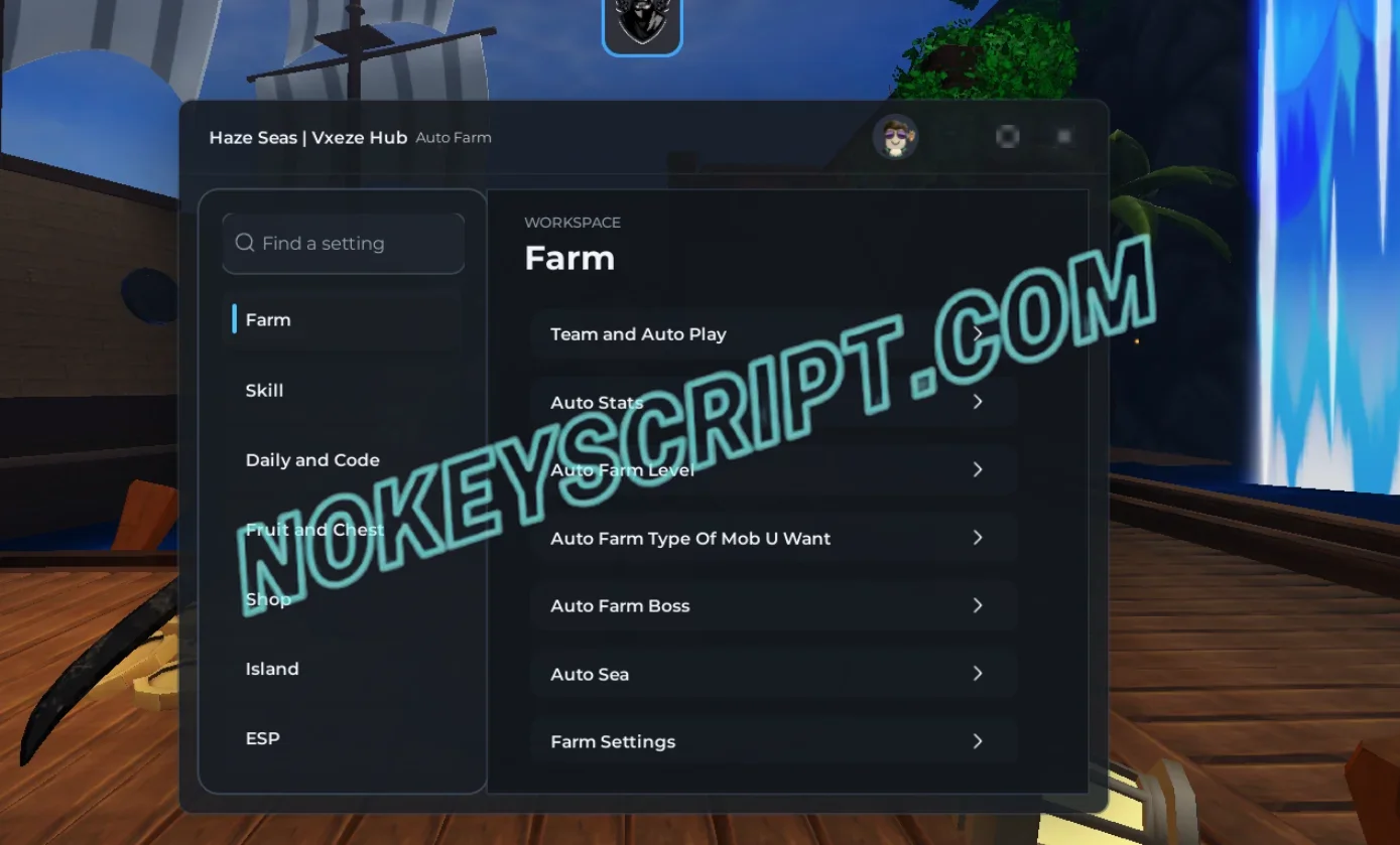 Haze Seas Script Vxeze Hub – Auto Farm, Auto Sea