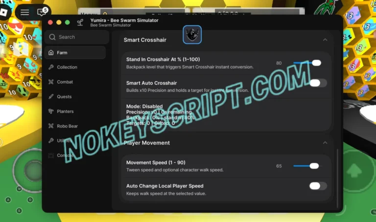 Bee Swarm Simulator Script Yumira Hub [No Key] – Auto Farm