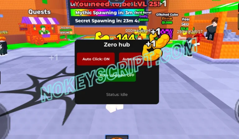 +1 Mine Per Click Script Zero Hub [No Key] – Auto Click